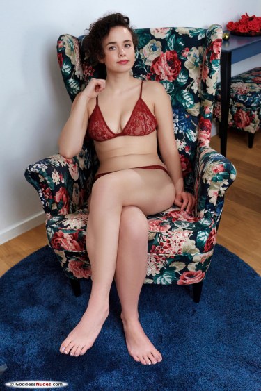 Arcadia In Red Lingerie 1