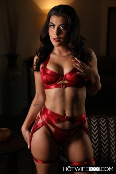 Gal Ritchie In Red Lingerie 1