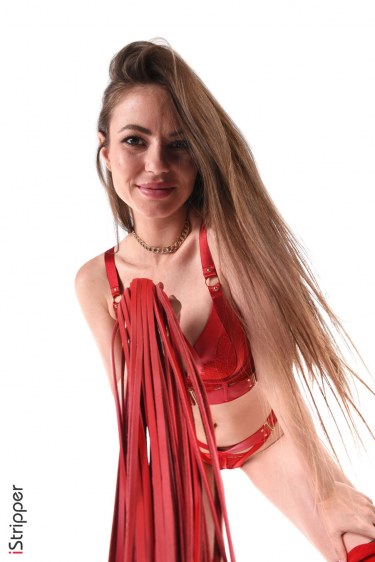 Hilary C In Man Trap In Red 5