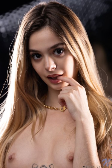 Molly Little In Purple Lingerie 11