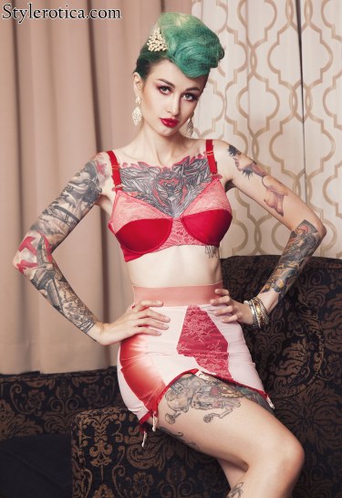 Inked Lingerie Babe Avrora 2