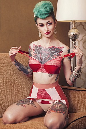 Inked Lingerie Babe Avrora
